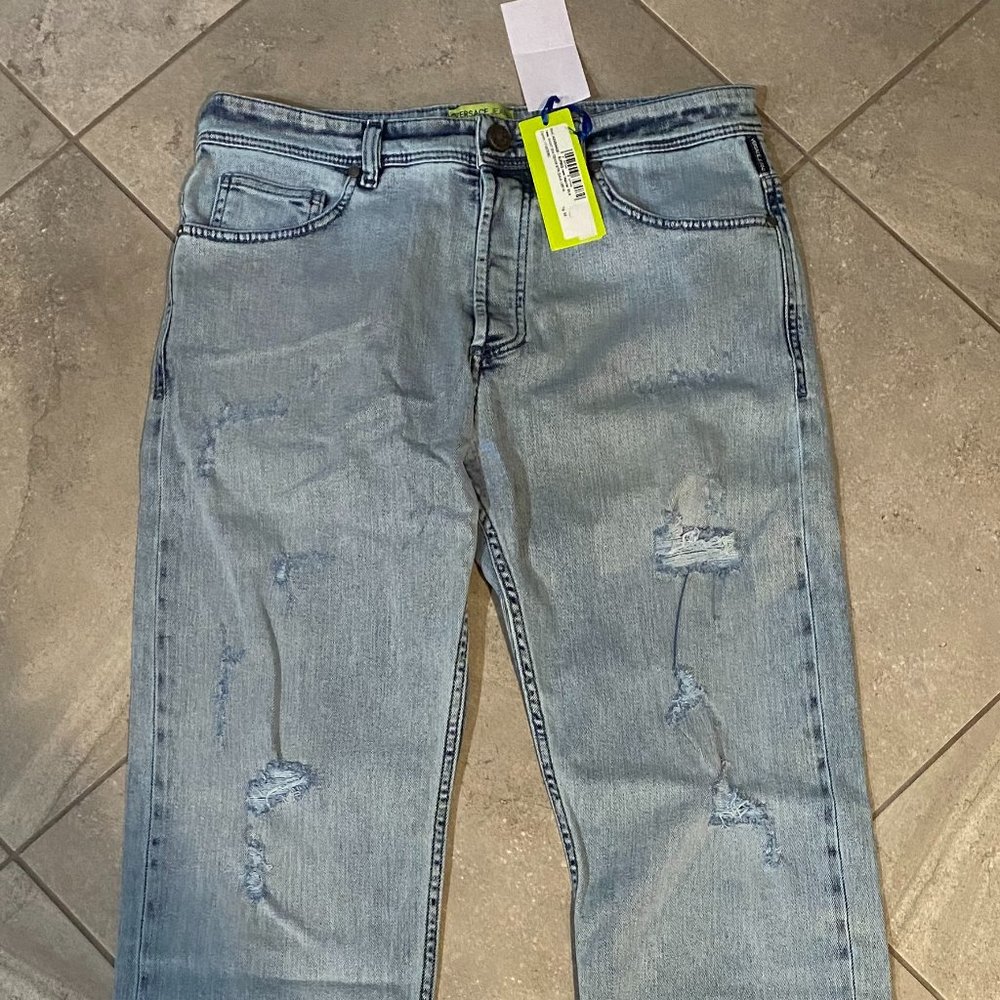 New Versace Jeans VJ Men's Blue Regular Denim Jean